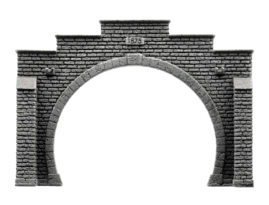 NOCH 34852 N Tunnel-Portal 2-gleisig, 12,3 x 8,5 cm 