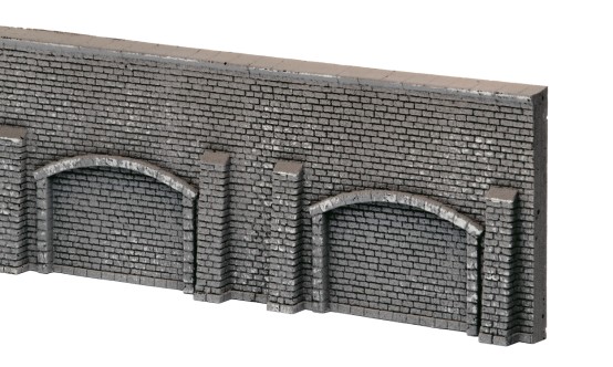 Preview: NOCH 34859 N Arkadenmauer extra lang, 39,6 x 7,4 cm 