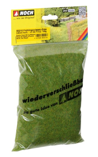 Preview: NOCH 50210 Streugras Frühlingswiese 2,5 mm, 100g Beutel 