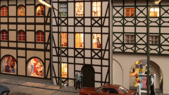 Preview: NOCH 51250 H0 micro-rooms LED-Gebäude-Beleuchtungs-Set 