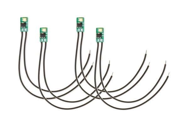 NOCH 51270 micro-rooms Einfach-LED, kalt-weiß (4 Stück) 