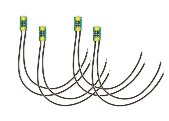 NOCH 51285 micro-rooms Doppel-LED, warm-weiß (4 Stück) 