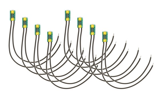 NOCH 51286 micro-rooms Doppel-LED, warm-weiß (8 Stück) 
