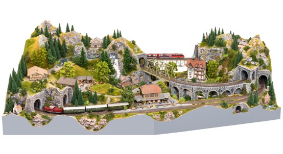 Preview: NOCH 53605 H0 Easy-Track Trassenbausatz Andreastal 