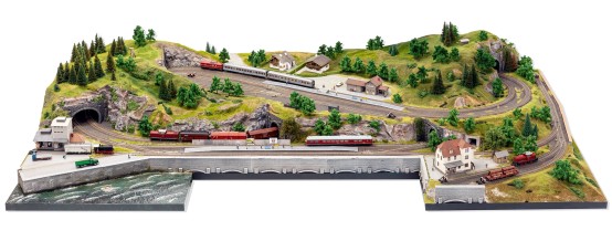 Preview: NOCH 53610 H0 Easy-Track Trassenbausatz Martinstadt 