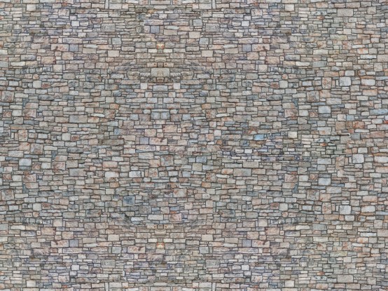 NOCH 56940 N 3D-Kartonplatte Bruchsteinmauer, bunt 