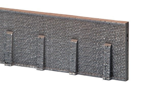 Preview: NOCH 58057 H0 Stützmauer extra lang 67 x 12,5 cm 