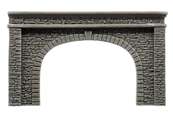 NOCH 58062 H0 Tunnel-Portal 2-gleisig, 22 x 13 cm 