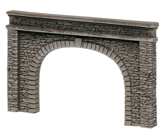 Preview: NOCH 58062 H0 Tunnel-Portal 2-gleisig, 22 x 13 cm 