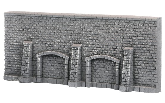 Preview: NOCH 58276 H0 Arkadenmauer, 33 x 12,5 cm 