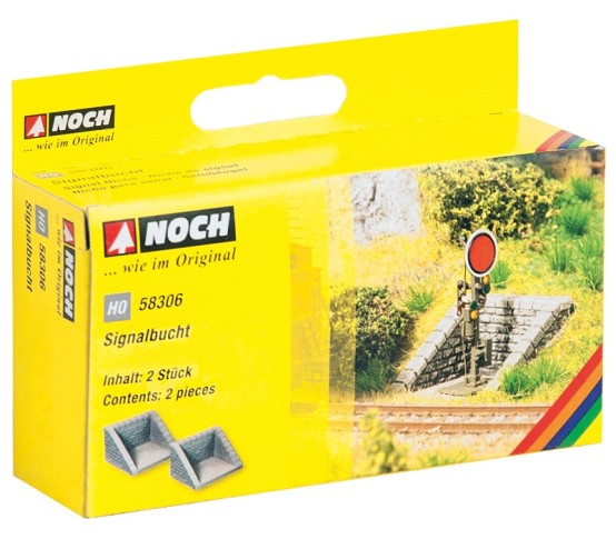 Preview: NOCH 58306 H0 Signalbucht, 2 Stück 