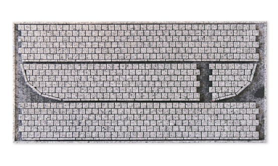 NOCH 60342 H0 Struktur-Bürgersteig “Kopfsteinpflaster” 