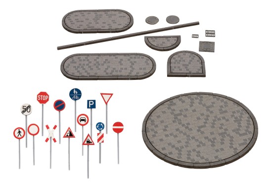 NOCH 60525 H0 Straßen-Deko-Set 