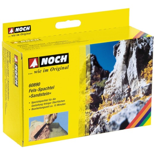 NOCH 60890 Fels-Spachtel „Sandstein“ braun, 400g 