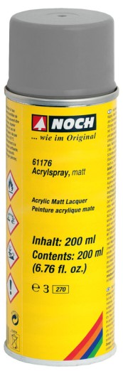 NOCH 61176 Acrylspray matt, grau 200 ml 