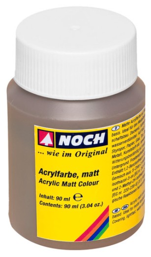 NOCH 61189 Acrylfarbe matt, dunkelbraun 90 ml 