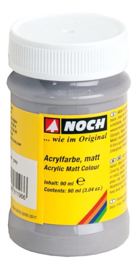 NOCH 61196 Acrylfarbe matt, grau 90 ml 