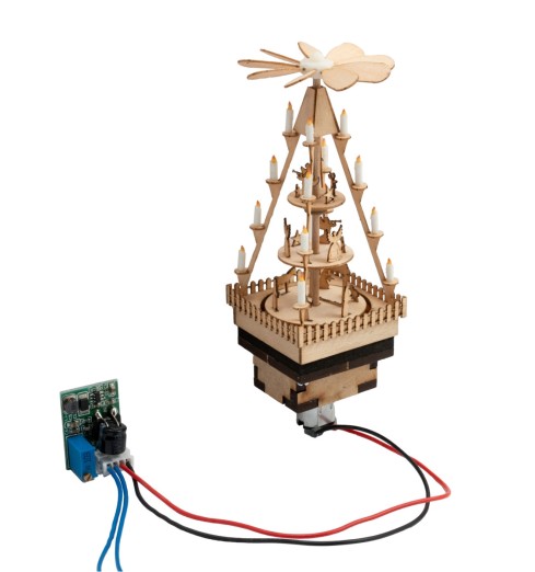 Preview: NOCH 66413 H0 Weihnachtsmarkt-Pyramide micro-motion 