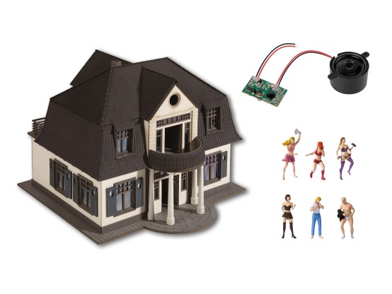Preview: NOCH 66507 H0 Brennendes Freudenhaus mit micro-sound und Lichteffekten