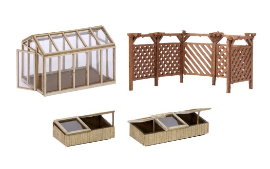 Preview: NOCH 66805 H0 Laser-Cut Deko-Set „Im Garten“ 