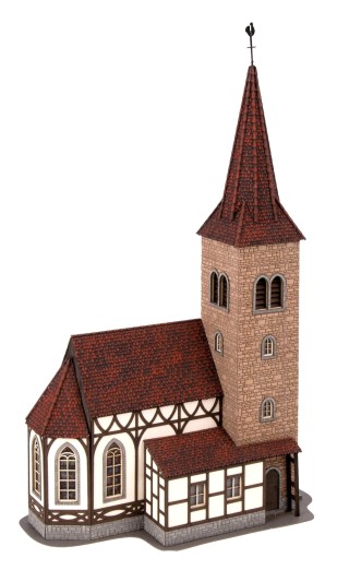 Preview: NOCH 66906 H0 Kirche St. Georg mit Sound Glockenläuten 