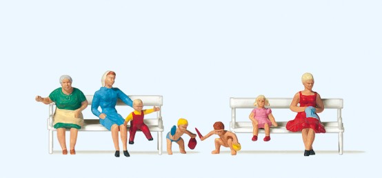 Preiser 10051 H0 Mütter und Kinder 