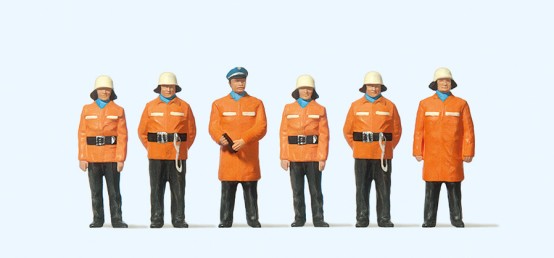 Preiser 10214 H0 Feuerwehrmänner Schutzanzug 