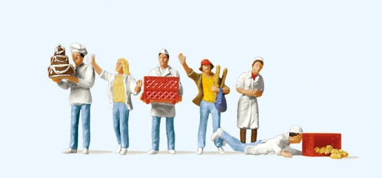 Preiser 10377 H0 An der Bäckerei 