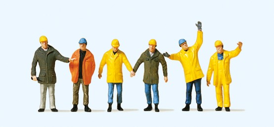 Preiser 10423 H0 Arbeiter mit Schutzkleidung 
