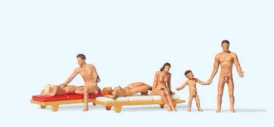 Preiser 10439 H0 Paare am FKK-Strand 