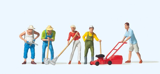 Preiser 10463 H0 Bei der Gartenarbeit 