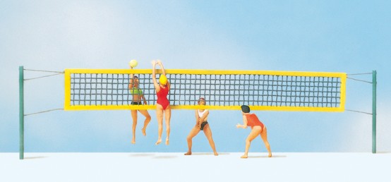 Preiser 10528 H0 Beach-Volleyball 