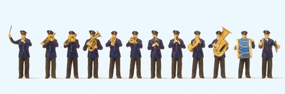 Preiser 10600 H0 Musikkapelle DB. 12 Miniaturfiguren 