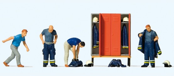 Preiser 10642 H0 Feuerwehrmänner in moderner E 