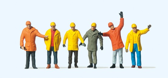 Preiser 14034 H0 Arbeiter in Schutzkleidung 