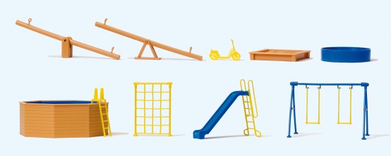 Preiser 17351 H0 Spielgeräte für Spielplatz un 