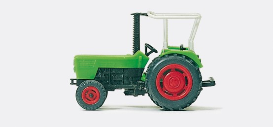 Preiser 17913 H0 Ackerschlepper DEUTZ D 6206 mit Mähbalken (Fertigmodell)