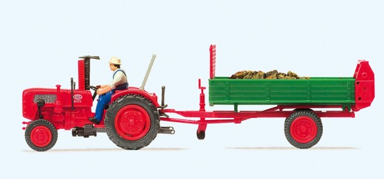 Preiser 17940 H0 Ackerschlepper Fahr mit Einac 