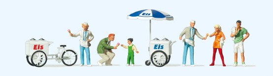 Preiser 24661 H0 Eisverkauf 