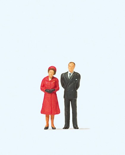 Preiser 28132 H0 HM The Queen and Prince Philip 