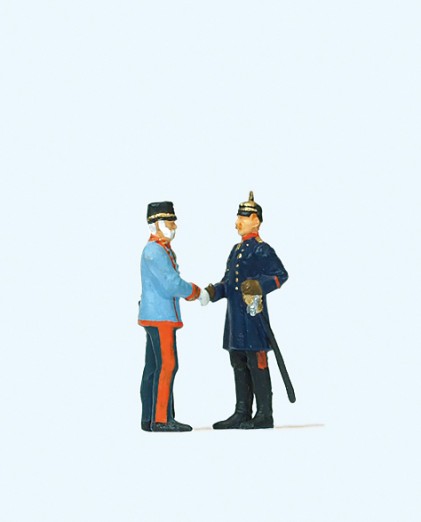 Preiser 29085 H0 Kaiser Wilhelm II und Kaiser Franz Joseph 