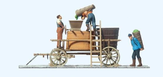 Preiser 30398 H0 Winzerwagen stehend (Fertigmodell) 