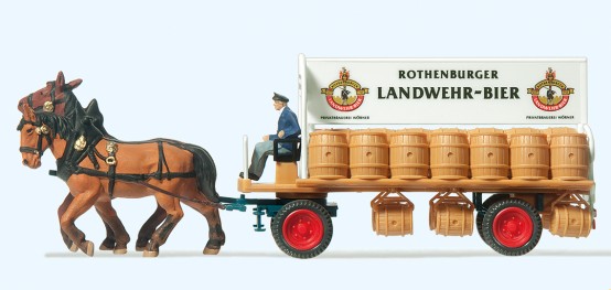 Preiser 30462 H0 Brauereiwagen. Fertigmodell 