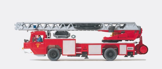 Preiser 31134 H0 Magirus Drehleiter, DLK 23-12 (Bausatz) 