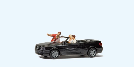 Preiser 33257 H0 Audi Cabrio. "Immer geradeaus 