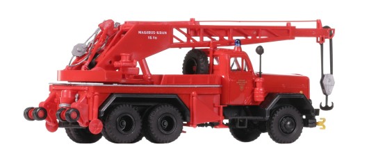 Preview: Preiser 35033 H0 Kranwagen KW16. F Magirus 250 