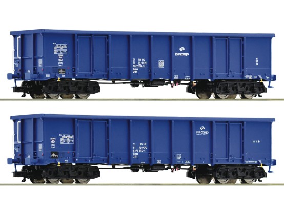 Roco 37651 TT Offene Güterwagen, PKP Cargo 2er-Set 