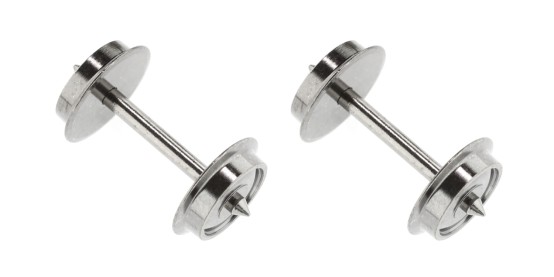 Roco 40177 H0 Radsatz DC, Ø 10 mm, Länge 24,8 mm (2er-Set) für T3000e Wagen