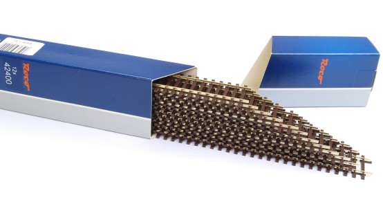 Roco 42400 H0 Flexgleis mit Holzschwellen 920mm (12 Stück) 