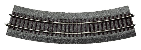 Roco 42523 H0 Gebogenes Gleis R3 mit Bettung 